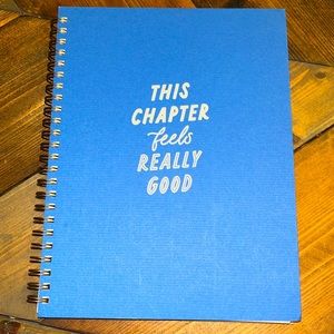NWT “this chapter feels really good” spiral notebook 8.5”x6.5”